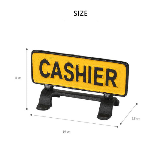 Dulton桌面立牌"cashier" 收銀員