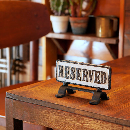 Dulton 桌面立牌 "reserved" 已預留