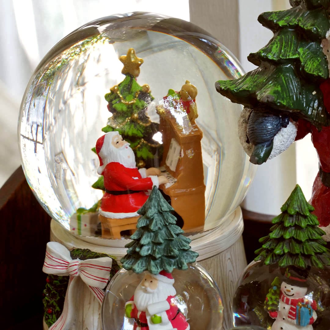 Dulton 彈琴聖誕老人雪球