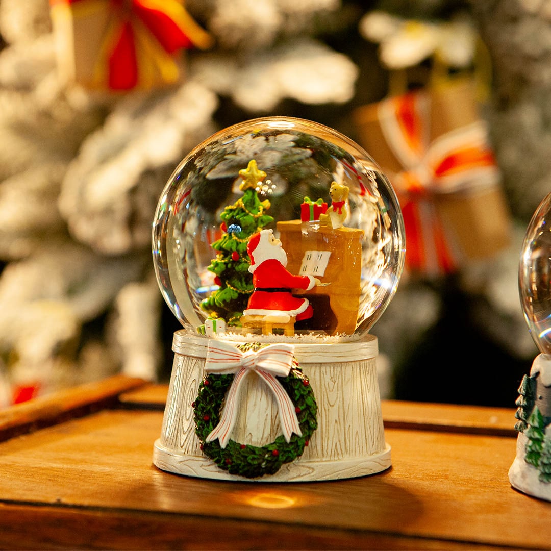 Dulton 彈琴聖誕老人雪球